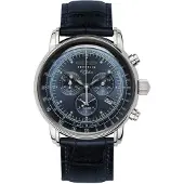 Zeppelin Analoog horloge '100 Jahre ' donkerblauw / zilver