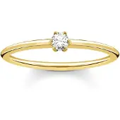 Thomas Sabo - TR2312-414-14-52 - Ring - Dames - 925er Zilver geel verguld - ringmaat 52