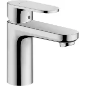 Hansgrohe Wastafelmengkraan vernis blend 100 zinc eengreeps met trekwaste chroom