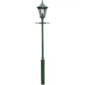 Konstsmide Virgo lantaarnpaal, 1-lamp, donkergroen VIRGO, groen, Kunststof