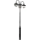 Konstsmide Lantaarnlamp Libra 3-lichts zwart