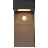 Star Trading Star Solar LED Wandlantaarn Vici 20 cm - 300 Lumen, Met Bewegingssensor, Energiezuinig en Weerbestendig - Sfeervolle Buitenverlichting voor Tuin, Balkon, Terras of Oprit