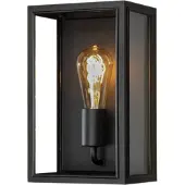 Konstsmide Wandlamp buiten Carpi, dimbaar, zwart, Aluminium, Modern, Wandlamp buiten