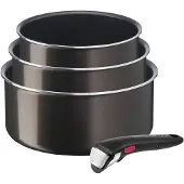 Tefal 3 Steelpannen + Greep Ingenio Easy Plus L1509102