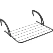 Tomado - Droogrek Hangend - Favonio - Hangdroogrek voor Radiator, Balkon of Deur - 3 meter Drooglengte - Matzwart