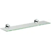 Plieger Vigo Planchet – Planchet Badkamer 52 cm x 14 cm – Planchet glas – Wandmontage – 10 jaar garantie – Chroom