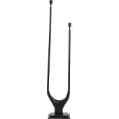 Light & Living Vloerlamp 2L 31x18x149 cm GAVI mat zwart (Zwart, 31x18x149cm)