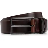 BOSS Riem 'Carmello' donkerbruin / zilver