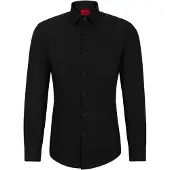 HUGO Slim-fit overhemd in een popeline van gemakkelijk te strijken katoen Maat 37