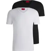 HUGO Shirt '' zwart / wit