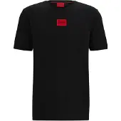 HUGO Shirt 'Diragolino212' lichtrood / zwart
