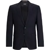 BOSS ONE Slim-fit colbert van scheerwollen serge
