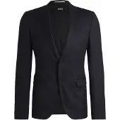 BOSS Extra Slim Jas donkerblauw, Effen