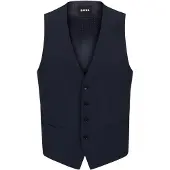 BOSS Slim-fit gilet van stretchwol Maat 44