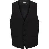 BOSS Slim-fit gilet van stretchwol Maat 90