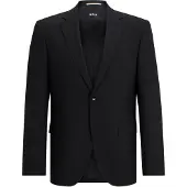 BOSS Regular-fit colbert van stretchwol