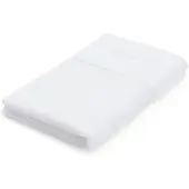 BOSS Witte katoenen gastenhanddoek met logostiksel