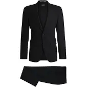 BOSS Tweedelig slim-fit pak van stretchwol Maat 52