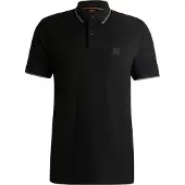 HUGO BOSS Shirt 'Passertip' lichtgrijs / zwart