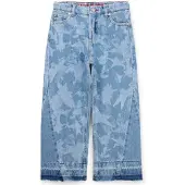 HUGO Relaxed-fit kinderjeans van katoenen denim met sterrenprint Maat 114