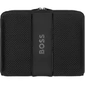 BOSS Zwarte A5-vergadermap met logodetail