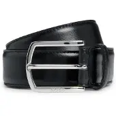 BOSS Italiaanse leren riem met gepolijste logogesp