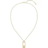 BOSS Goudkleurige schakelketting met hanger met Double B monogram