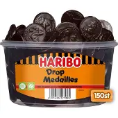 Haribo Drop Medailles - silo 150 stuks - Doos 6 silo's