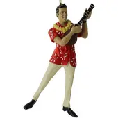 Kurt S. Adler Resin Elvis Presley rood pak sieraad 9 cm ornament