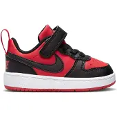 Nike Court Borough Low Recraft imitatieleren sneakers - rood/zwart Jongens/Meisjes Imitatieleer - maat 18.5
