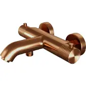 Brauer Copper Carving thermostatische badkraan PVD koper geborsteld