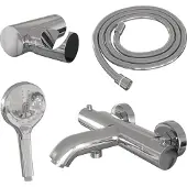 Brauer Chrome Edition thermostatische badkraan chroom set 4