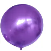 PartyPro XXL Paarse Chroom Ballon (90 cm)