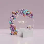 PartyPro Ballonnenboog (Purple Rainbow)