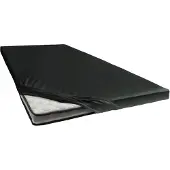 Cinderella Topper Hoeslaken Black (Jersey)-180 x 200/210 cm