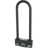 ABUS Motorslot Kettingslot-schijfremslot-combinatie - GRANIT 58 12KS Black Loop - Security level 19 - ART-4 zwart - 120 cm - geschikt voor motoren
