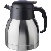 Aps Isolierkanne CLASSIC, 1,0 Liter, Edelstahl doppelwandig, Drehverschluss und Griff aus Polypro...