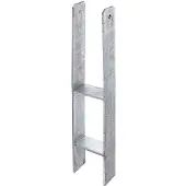 Alberts Beslag H-paalhouders lichte breedte 101 mm