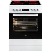 Beko Fsm67320gws Keramisch Fornuis - 4 Hi-light Kookzones Steamshine | Hetelucht Grillfunctie | 60cm | Nieuw (outlet) | Lichte schade