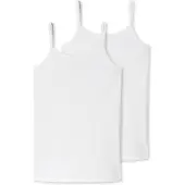 Schiesser 95/5 Organic 2 Pack Meisjes Spaghetti Top - Maat 152