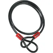 ABUS -luskabel Cobra 10 - Staalkabel met kunststof omhulsel - Beveiliging voor fiets- en motoraccessoires - 1,4 meter lang, 10 mm dik
