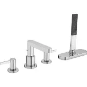 Hansgrohe Badrandmengkraan finoris 4-gats met sbox chroom