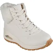 SKECHERS Veterlaarsjes crème / wit