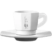 Bialetti Set, 4 kopjes, Perfetto Moka, wit