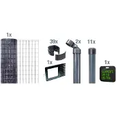 Alberts Gelast gaas Fix-Clip Pro Hoogte: 80-150cm, totale lengte: 10 en 25m, voor plaatsing in beton (set)