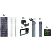 Alberts Gelast gaas Fix-Clip Pro Hoogte: 80-150cm, totale lengte: 10 en 25m, voor plaatsing in beton (set)