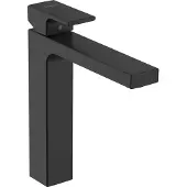 Hansgrohe Eengreeps wastafelmengkraan VERNIS Shape 190 met pop-up afvoer. 1 1/4 inch, matzwart, met pop-up afvoergarnituur 1 1/4 inch, matzwart