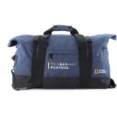 National Geographic Pathway Opvouwbare Wieltas 48L Marineblauw - Marineblauw