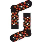 Happy socks Sokken Hamburger | Zwart | Maat 41-46