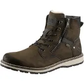 Rieker Veterboots grijs / olijfgroen